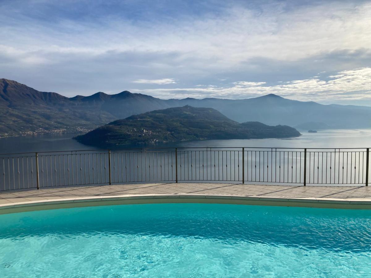 Appartamento Grande Terrazza Vista Lago Parzanica Exterior foto